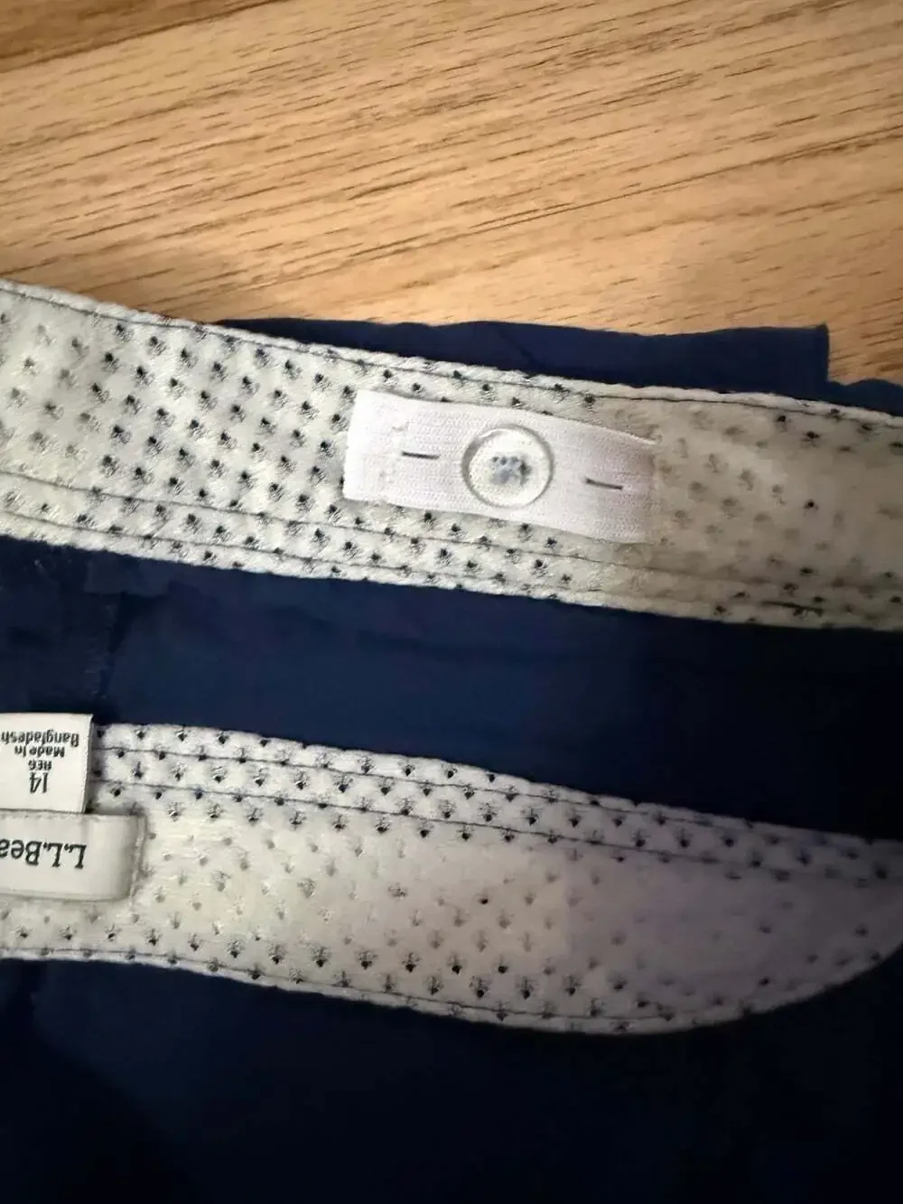 Women’s Blue Water Repellent L.L Bean trail shorts